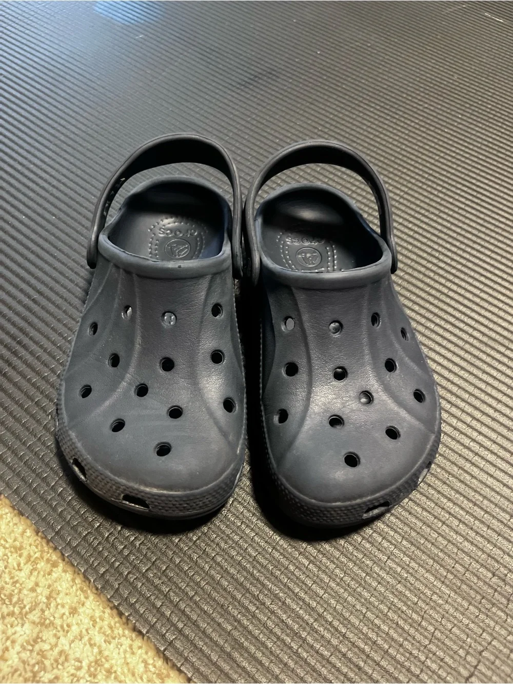 Crocs Classic Clogs Navy Blue Slip On Comfort Shoes Unisex Kids Size J1